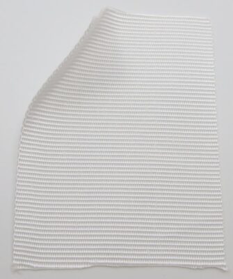 Polypropylene webbing, 1.35 mm thick, 100 mm wide, white
