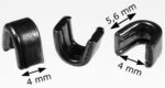 Zipper top stops RT25 black nickel-plated