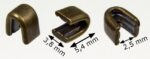 Zipper top stops RT20 antique brass