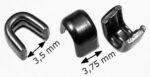 Zipper top stops RT20 nickel-plated