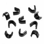 Zipper top stops RT0, black bronzed