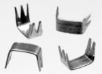 Zipper bottom stops 6 mm U-shape aluminium 5 prongs