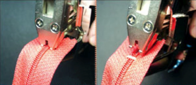 How to attach 3-prongs top stops to spiral zip fasteners using long nose  pliers & flat pliers - Saxotex Verschlusstechnik GmbH