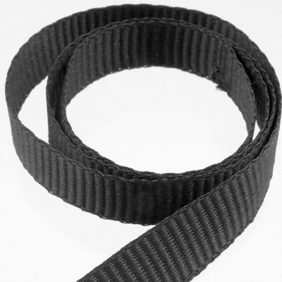 PES-Ripsband 10 mm schwarz