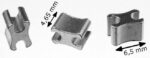Reißverschluss-Endteile RT10 X-Form Aluminium