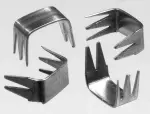 Reißverschluss-Endteile 7-8 mm U-Form Aluminium 5-Zacken